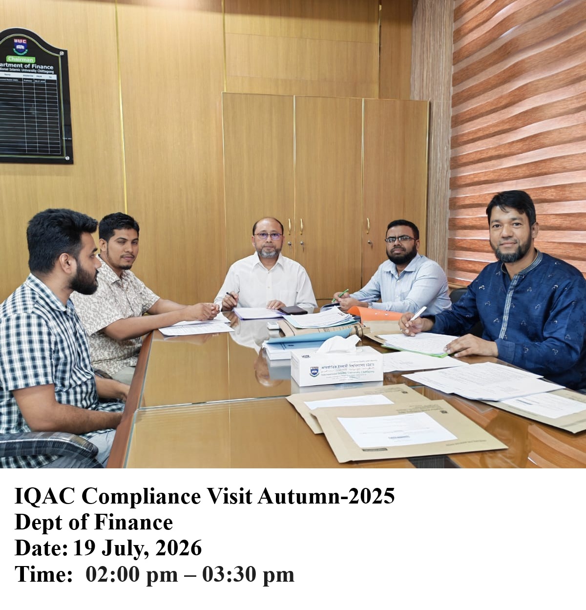 IQAC Compliance Visit Autumn-2025