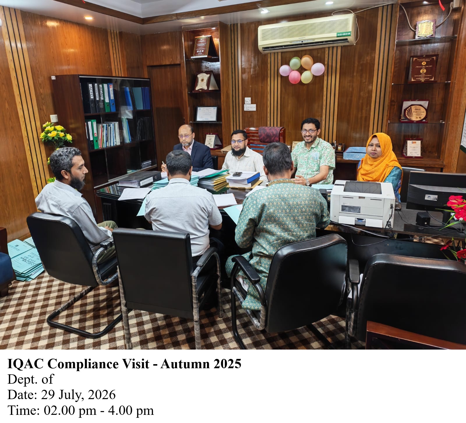IQAC Compliance Visit Autumn-2025